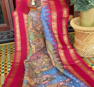 Pen Kalamkari detail 1